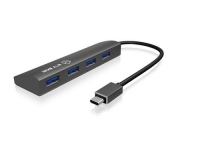 ICY BOX IB-AC6405-C, grau, 4x USB3.0 Hub,