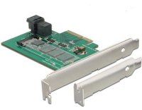 DeLock PCI-Express-x4 Kontroller,Low Profil
