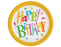 B+C Birthday Dance Frischfaser-Teller