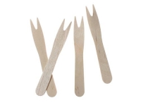 Papstar Pommes-Frites-Gabeln Holz pure