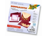 Folia Doppelkarten quadratisch 220 g/m2