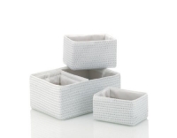 Kela Korb-Set Rimossa 5 teilig weiss