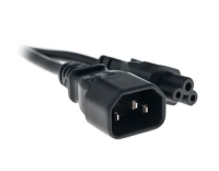 Anschlusskabel C14 / C5 0.4 m schwarz