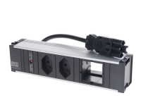 Steckdoseneinheit CONI, 2xT13, 1xCustom