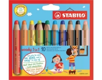 STABILO Woody 3in1 Malstift 10er