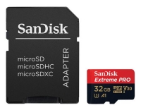 SanDisk microSDHC Card 32GB ExtremePro U3