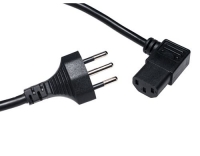 Netzkabel T12-C13 90 seitlich gewinkelt li