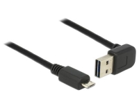 USB2.0-Kabel Easy A-MicroB: 5m, schwarz
