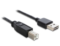 USB2.0-Kabel Easy A-B: 0.5m, schwarz