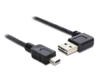 USB2.0-Kabel Easy A-MiniB: 0.5m, schwarz