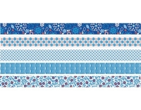 Heyda Washi Tape Blumen mini blau