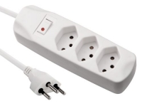 FURBER.power Steckerleiste 3xT13, weiss