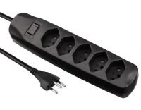 FURBER.power Steckerleiste 5xT13, schwarz