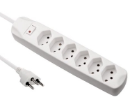 FURBER.power Steckerleiste 6xT13, weiss