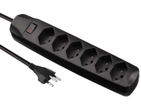 FURBER.power Steckerleiste 6xT13, schwarz