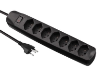 FURBER.power Steckerleiste 7xT13, schwarz