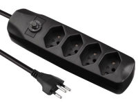 FURBER.power Steckerleiste 4xT13, schwarz