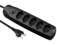 FURBER.power Steckerleiste 5xT13, schwarz