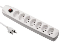 FURBER.power Steckerleiste 7xT13, weiss