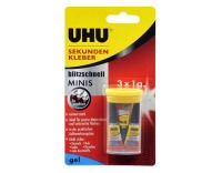 UHU Sekundenkleber blitzschnell Minis 3x1g