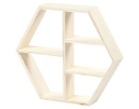 Creativ Company Holzregal 6-eck