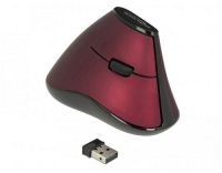 Delock 12528 5 Tasten Maus WIRELESS, rot