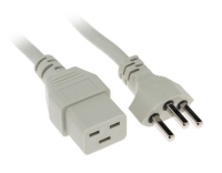 Netzkabel T23 - C19, grau