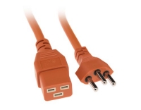 Netzkabel T23 - C19, orange