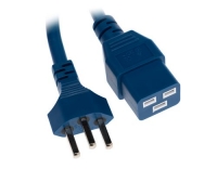 Netzkabel T23 - C19, blau