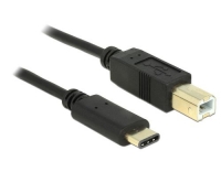USB2.0-Kabel TypC - B : 50cm, schwarz
