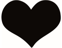 Securit Kreidetafel Silhouette Klett Herz