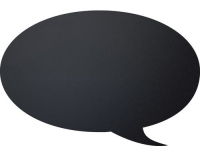 Securit Kreidetafel Silh. KlettSprechblase