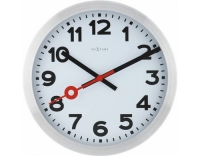 NexTime Wanduhr Station gebürstet 34.8cm