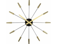 NexTime Wanduhr Plug Inn Gold