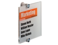 Durable Türschild Crystal Sign transparent