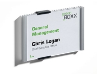 Durable Türschild Info Sign silber