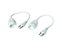 2x Kunststoff-Verlängerungskabel, 0.25m