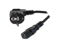 Netzkabel International Schuko 90° - C13