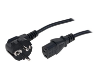 Netzkabel International Schuko 90° - C13