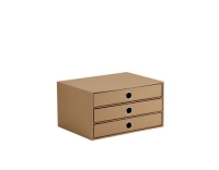 Rössler S.O.H.O. 3er Schubladenbox kraft