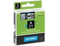 Dymo Schriftband D1, 12mm x 7m, Band:trans.