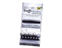Folia Stoffbänder Set schwarz/weiss
