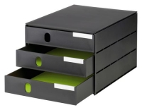 Styroval pro Box mit 3 Schubladen geschl.