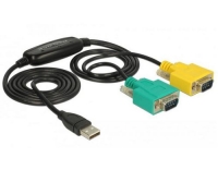 Delock Adapter USB-A>2x Seriell DB9 RS-232