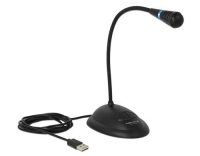 Delock USB Microphon mit Mute+On/Off Taste