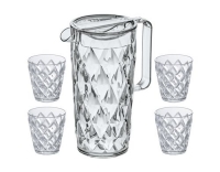 Koziol Karaffe CRYSTAL mit 4 Becher