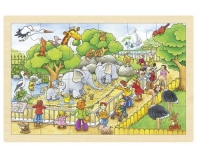 Goki Einlegepuzzle Zoobesuch