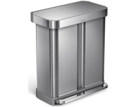Simplehuman Treteimer mit zwei Kammern 58L
