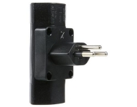 Schönenberger Abzweigstecker 2x T13 schwarz