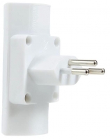 Schönenberger Abzweigstecker 2x T13 weiss